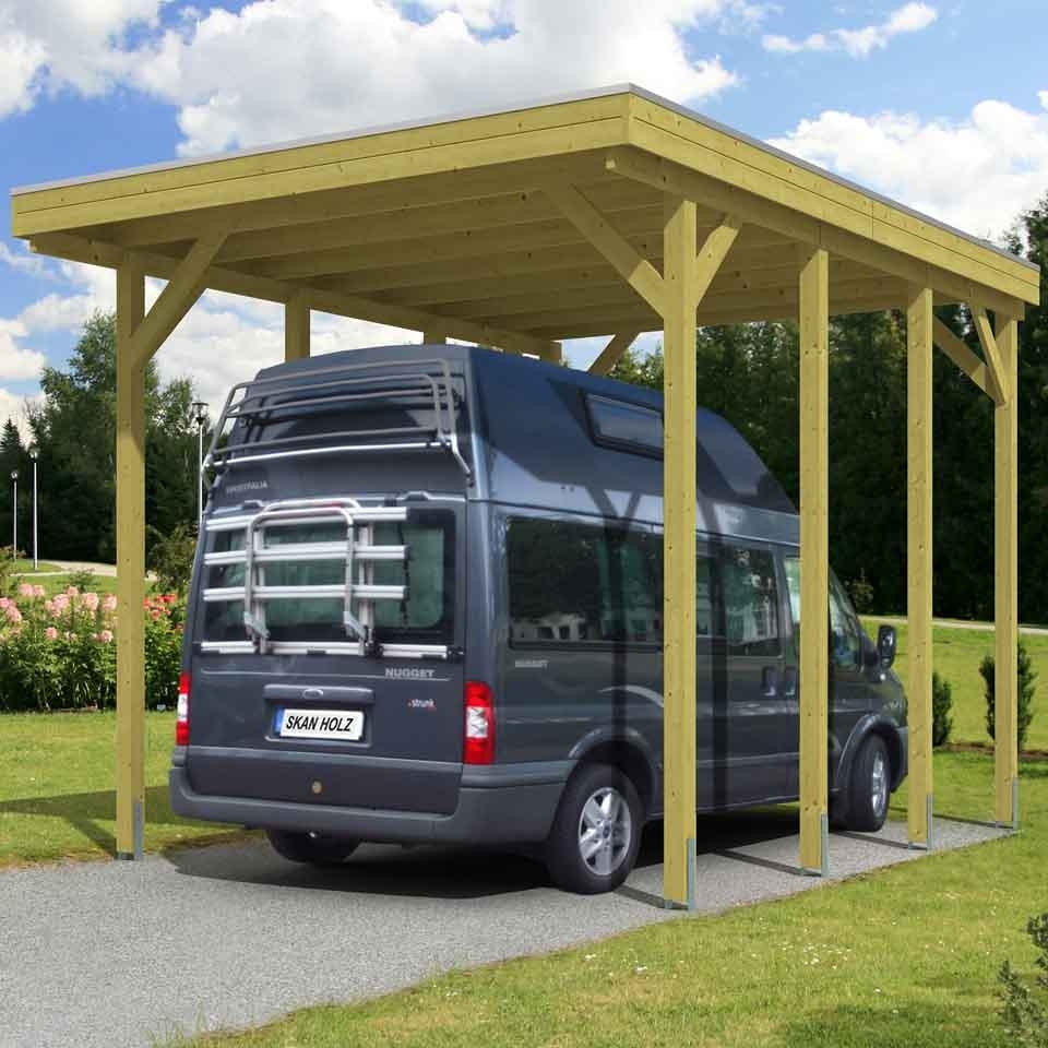 Flachdach Carports