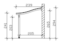 Vorschaubild Skan Holz Terrassenüberdachungen Verona o. Mittelpfosten Breite 648 cm