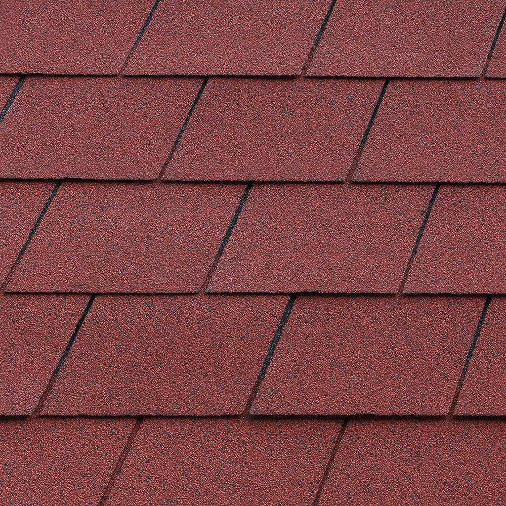 Dachschalung mit Dachschindeln (rot) Varianten Bild