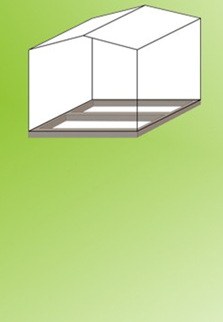 Streifenfundament für ein Gartenhaus gießen Sliderbild