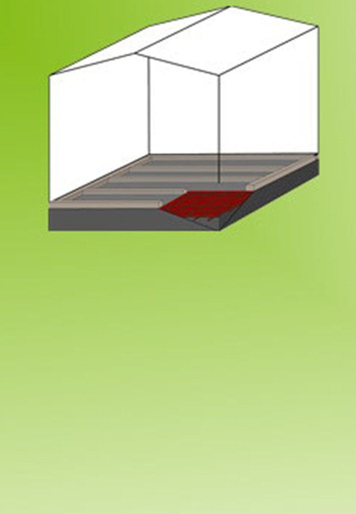 Betonfundament für ein Gartenhaus gießen Sliderbild