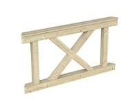 Skan Holz Brüstung Andreaskreuz zu Pavillon Nice Skan Holz Brüstung Andreaskreuz zu Pavillon NiceZubehörbild