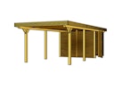 Vorschaubild Skan Holz Spessart- Flachdach Einzelcarport aus Leimholz Breite 355 cm