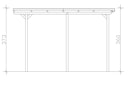 Vorschaubild Skan Holz Emsland - Flachdach Caravan-Carport aus Leimholz Breite 402 cm