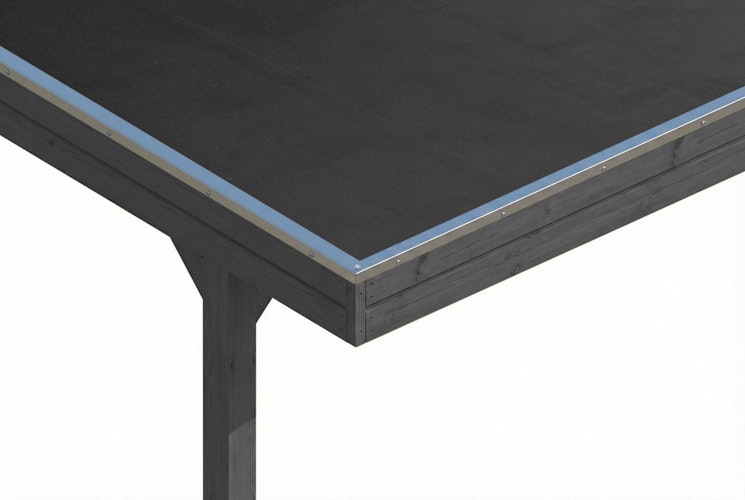 Skan Holz Friesland - Flachdach Carport aus Nadelholz Breite 402 cm