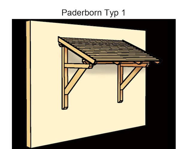 Skan Holz Pultdach Vordach Paderborn