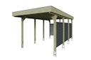 Vorschaubild Skan Holz Carport Friesland Hybrid Set 11 314x555 cm inkl. Rück- und Seitenwände aus Aluminium