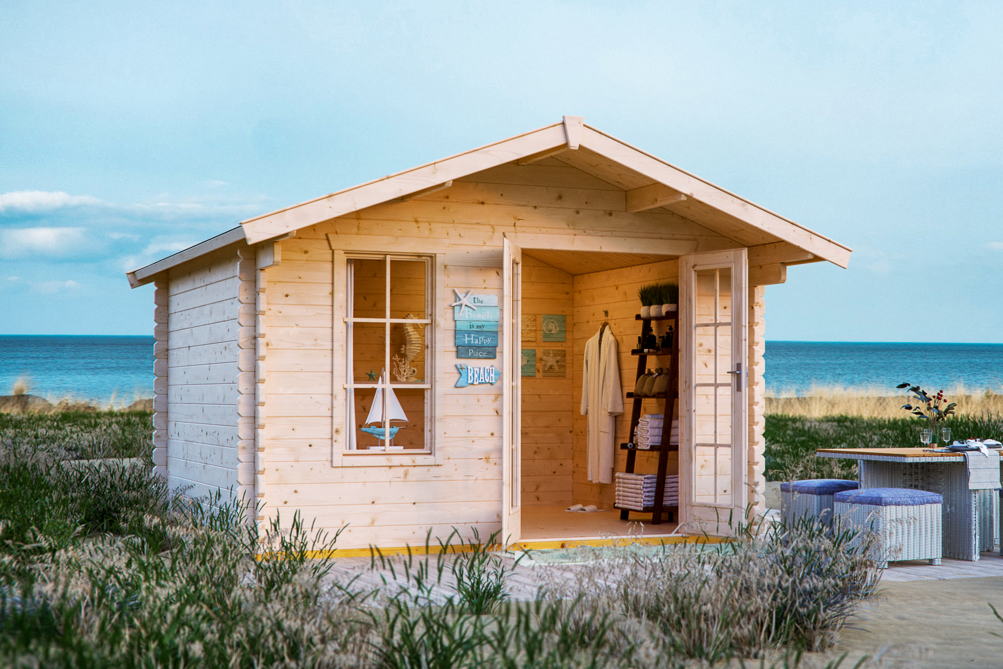 Skan Holz Gartenhaus Langesund - 45 mm