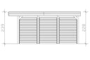 Vorschaubild Skan Holz Carport Friesland 320x555 cm inkl. Seiten- und Rückwand Set A