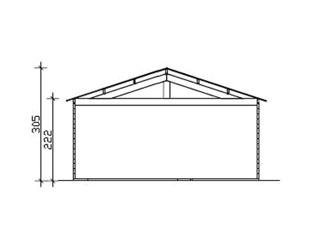 Skan Holz 45 mm Garage Holzgarage Varberg 1/2/3