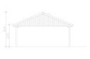 Vorschaubild Skan Holz Wallgau - Satteldach Doppelcarport Breite 620 cm