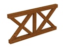 Vorschaubild Skan Holz Andreaskreuz-Brüstung für Terrassenüberdachung Leimholz