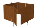 Vorschaubild Skan Holz Abstellraum C2 für Carports - Profilschalung