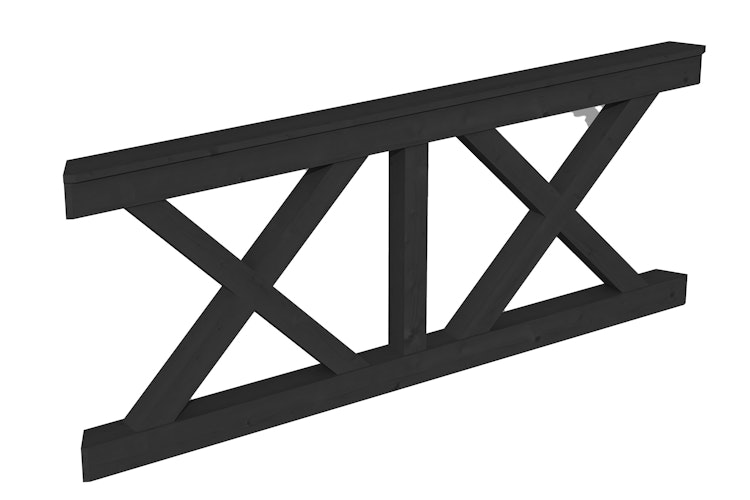 Skan Holz Brüstung Andreaskreuz zu Pavillon Nice