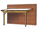 Vorschaubild Skan Holz Terrassendach Ancona Leimholz o. Mittelpfosten 434 cm