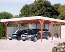 Vorschaubild Skan Holz Spessart- Flachdach Einzelcarport aus Leimholz Breite 355 cm