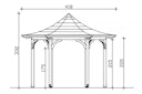 Vorschaubild Skan Holz Pavillon Laube Versailles