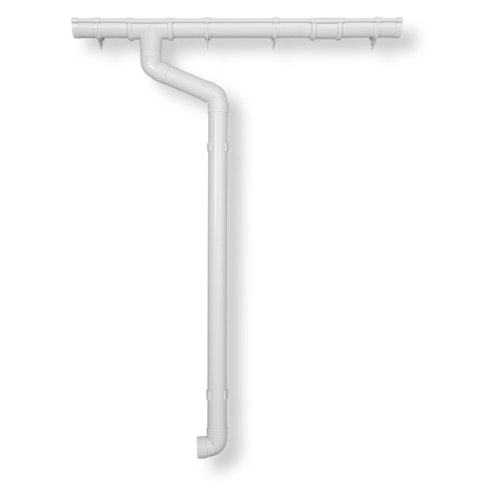 Kunststoff Dachrinnenset 404Ax für Pultdach/Flachdach Gartenhäuser