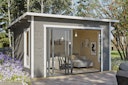 Vorschaubild Skan Holz Gartenhaus Tournai 2 mit Schiebetür - 28 mm 