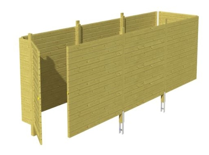 Skan Holz Abstellraum C5 für Carports - Profilschalung