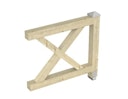 Vorschaubild Skan Holz Brüstung Andreaskreuz zu Pavillon Cannes / Orleans