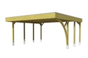 Vorschaubild Skan Holz Carport Friesland 557x555 cm inkl. 1 Einfahrtsbogen Sparset 7
