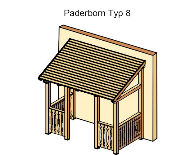 Skan Holz Pultdach Vordach Paderborn