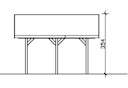 Vorschaubild Skan Holz Wallgau - Satteldach Doppelcarport Breite 620 cm