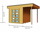 Vorschaubild Skan Holz 28 mm Blockbohlenhaus Venlo 2