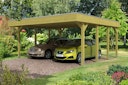 Vorschaubild Skan Holz Friesland - Flachdach Doppelcarport Profil - Breite 557 cm Nadelholz