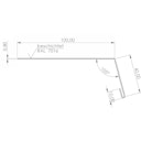Vorschaubild Rinneneinhang/Traufblech/Tropfblech für Gartenhäuser/Pavillons anthrazit (1 Stück)