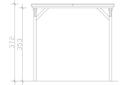 Vorschaubild Skan Holz Emsland - Flachdach Caravan-Carport aus Leimholz Breite 402 cm