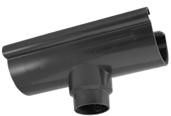 Rinnenstutzen DN 60/75 zum Stecken, RG100 Typ 300 weiß