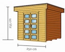 Vorschaubild Skan Holz 28 mm Blockbohlenhaus Venlo 1