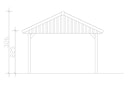 Vorschaubild Skan Holz Wallgau - Satteldach Einzelcarport Breite 430 cm