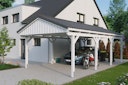 Vorschaubild Skan Holz Fichtelberg - Satteldach Einzelcarport Breite 423 cm