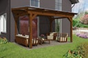 Vorschaubild Skan Holz Sanremo aus Leimholz ohne Mittelpfosten Breite 434 cm freistehende Terrassenüberdachung