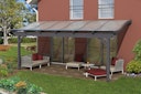 Vorschaubild Skan Holz Terrassenüberdachungen Verona o. Mittelpfosten Breite 648 cm