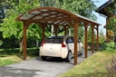 Vorschaubild Skan Holz Franken - Bogendach Einzelcarport aus Leimholz Breite 376 cm