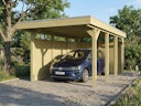 Vorschaubild Skan Holz Carport Friesland 320x555 cm inkl. Seiten- und Rückwand Set A