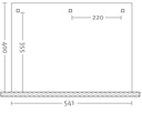 Vorschaubild Skan Holz Terrassenüberdachung Andria mit Mittelpfosten Breite 541 cm