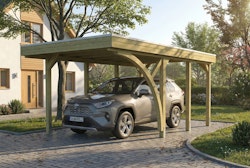 Skan Holz Carport Friesland 320x555 cm inkl. 2 Einfahrtsbögen Set F