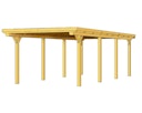 Vorschaubild Skan Holz Emsland - Flachdach Doppelcarport aus Leimholz Breite 613 cm