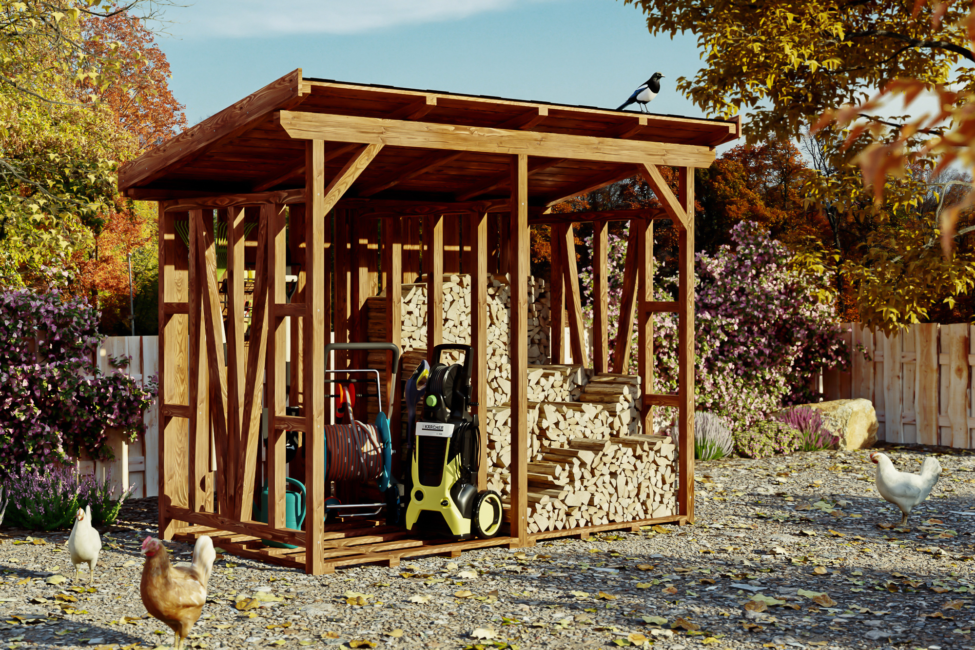 Skan Holz Holzunterstand Max 1