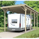 Vorschaubild Skan Holz Caravan-Carport Emsland 404x846 cm mit erhöhter Einfahrt