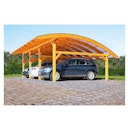 Vorschaubild Skan Holz Schwaben - Bogendach Einzelcarport aus Leimholz Breite 434 cm