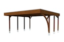 Vorschaubild Skan Holz Carport Friesland 557x555 cm inkl. 1 Einfahrtsbogen Sparset 7