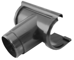 Rinnenstutzen DN60 zum Stecken, Typ 250 braun