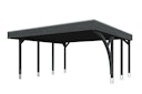 Vorschaubild Skan Holz Carport Friesland 557x555 cm inkl. 1 Einfahrtsbogen Sparset 7