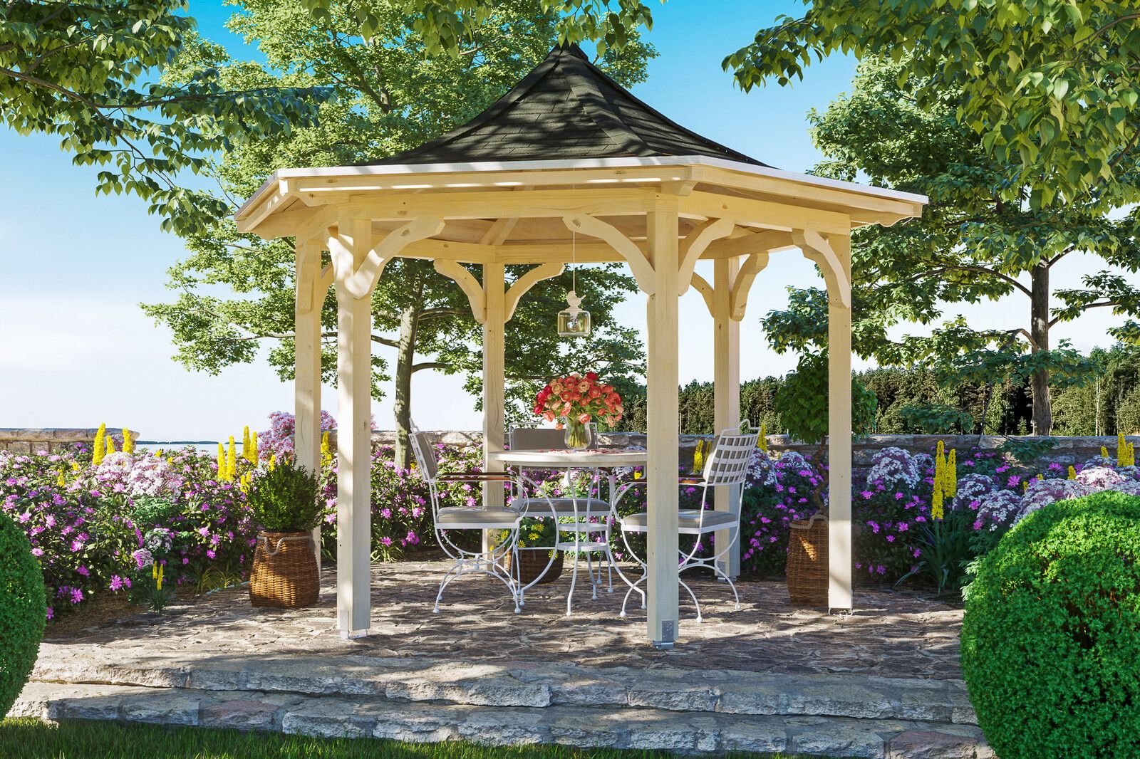 Skan Holz Pavillon Laube Versailles